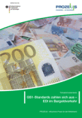 GEWETRA GmbH: Titelblatt der Broschüre &quot;GS1-Standards zahlen sich aus – EDI im Bargeldverkehr&quot;